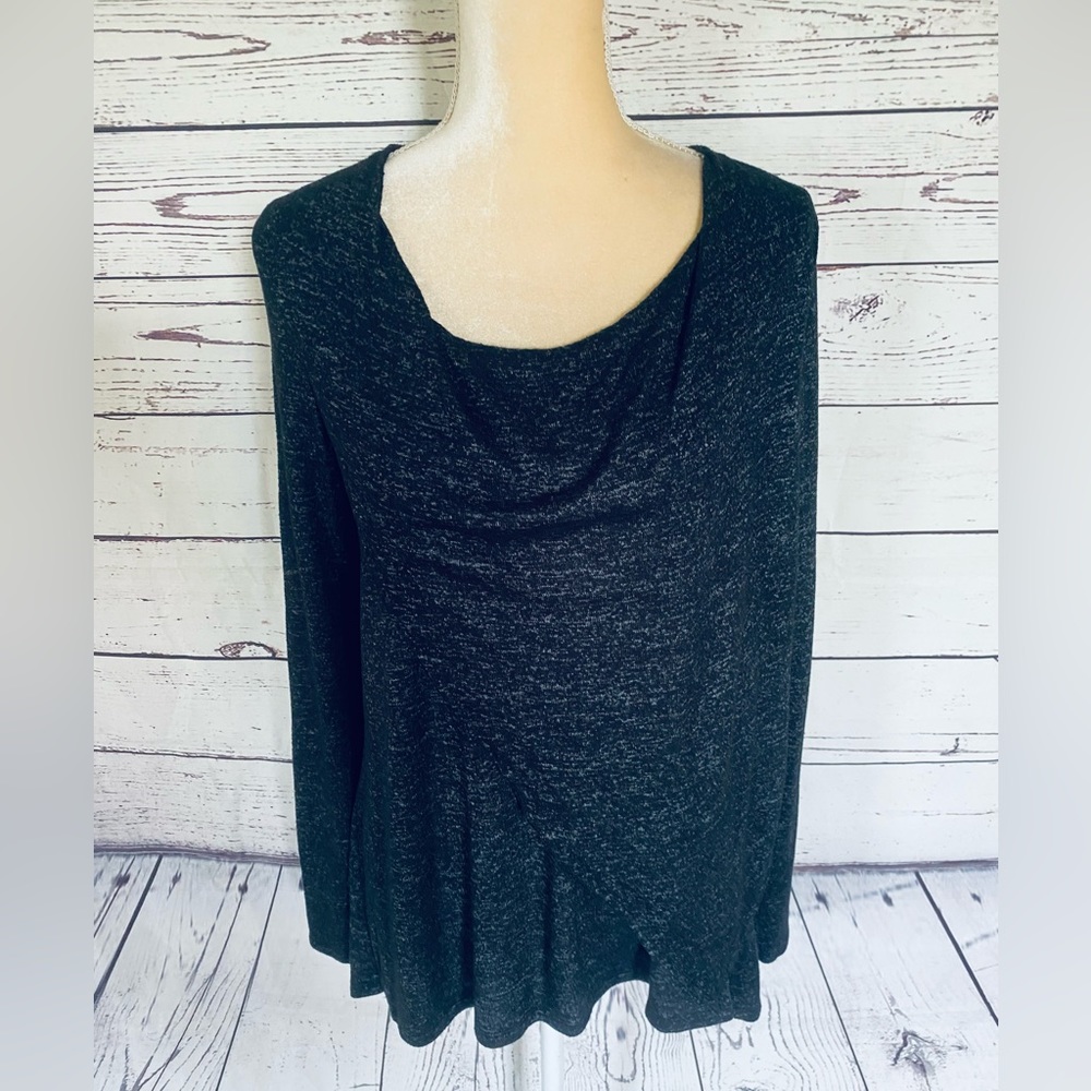 Women’s Small Sweater Donna Karan Sleepwear Charcoal Gray Lightweight Soft Knit